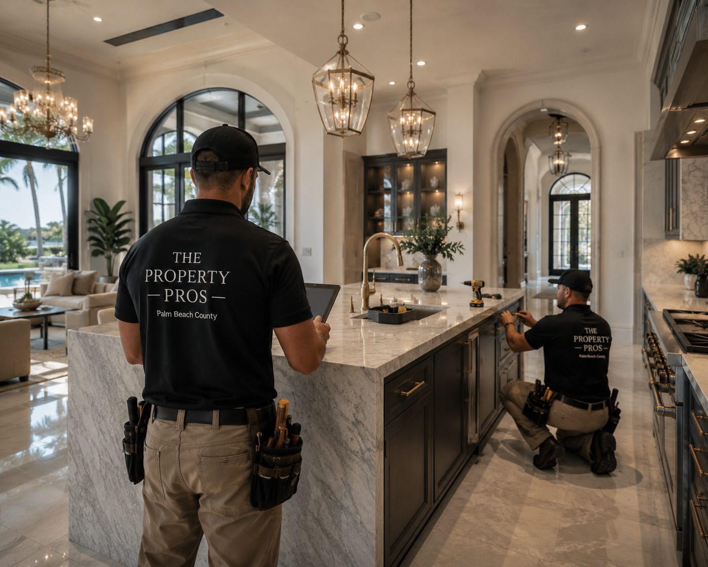 Licensed general contractor renovations Palm Beach County Florida kitchen remodel full home renovation veteran owned The Property Pros